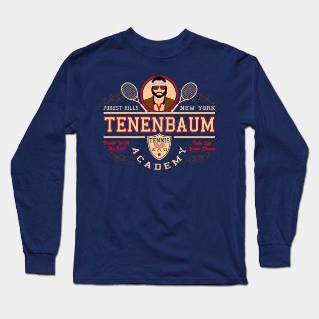 Tenenbaum Tennis Academy Long Sleeve T-Shirt by Alema Art